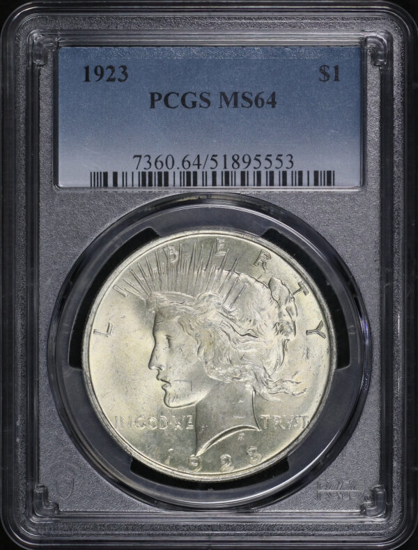 Obverse of this 1923 Peace Dollar PCGS MS-64