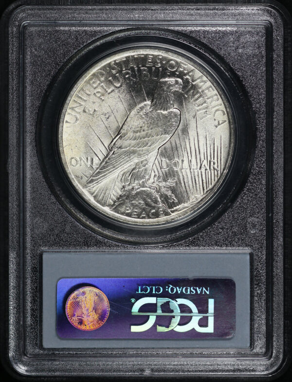 Reverse of this 1923 Peace Dollar PCGS MS-65