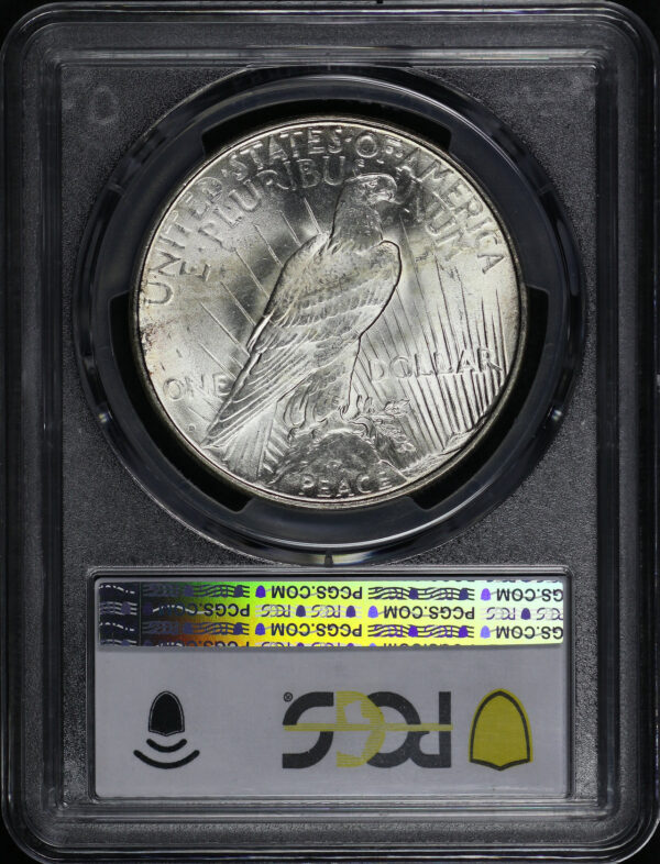 Reverse of this 1923-D Peace Dollar PCGS MS-61