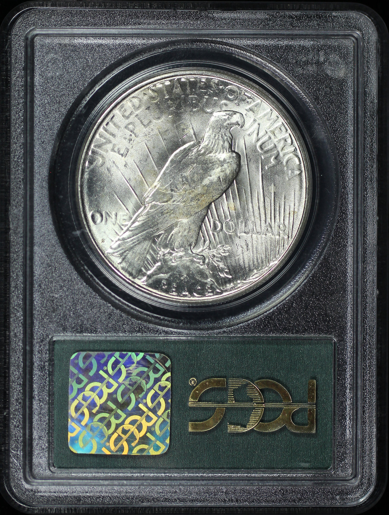 Reverse of this 1923-S Peace Dollar PCGS MS-63