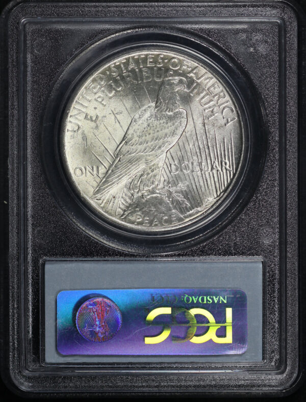 Reverse of this 1925 Peace Dollar PCGS MS-63