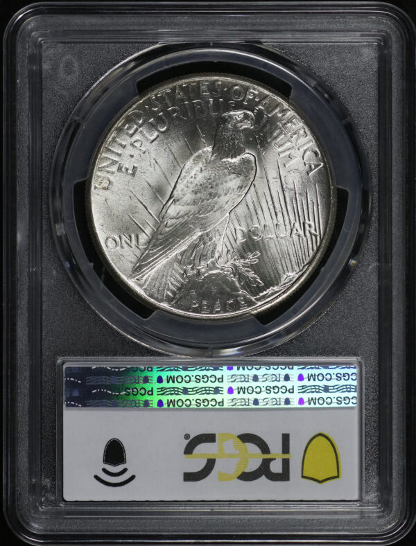 Reverse of this 1925 Peace Dollar PCGS MS-63