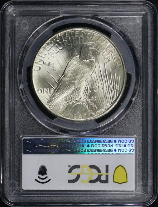 Reverse of this 1925 Peace Dollar PCGS MS-64