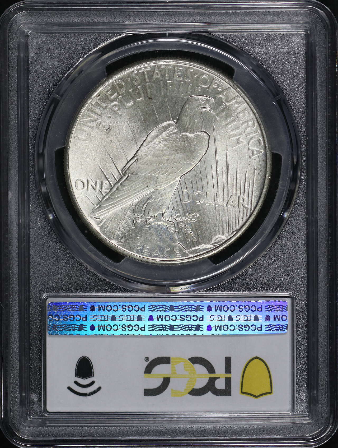 Reverse of this 1925 Peace Dollar PCGS MS-64