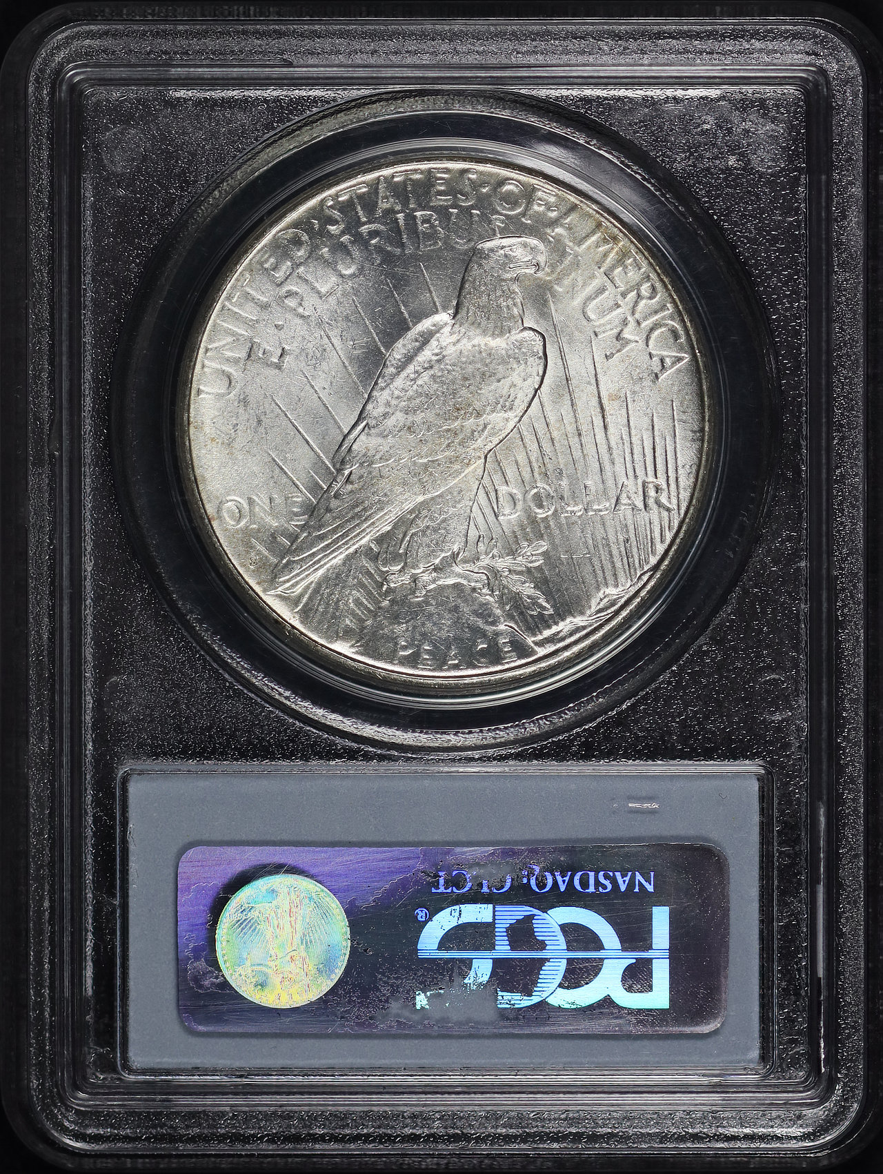 Reverse of this 1925-S Peace Dollar PCGS MS-62