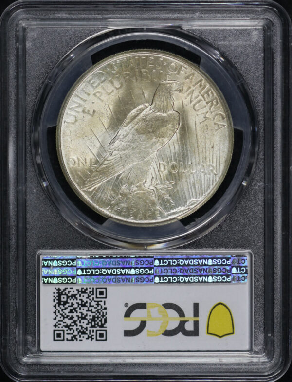 Reverse of this 1925-S Peace Dollar PCGS MS-63
