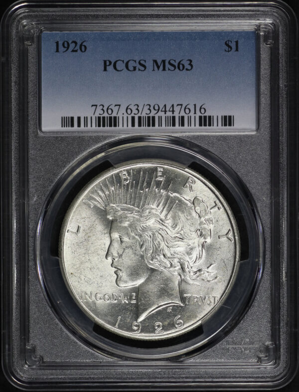 Obverse of this 1926 Peace Dollar PCGS MS-63