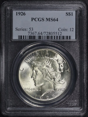 Obverse of this 1926 Peace Dollar PCGS MS-64