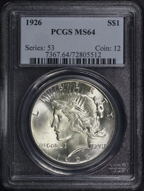 Obverse of this 1926 Peace Dollar PCGS MS-64