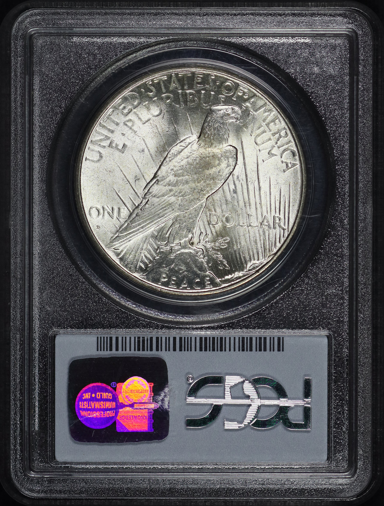 Reverse of this 1926-S Peace Dollar PCGS MS-63
