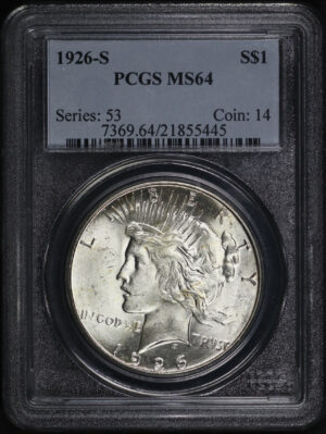 Obverse of this 1926-S Peace Dollar PCGS MS-64