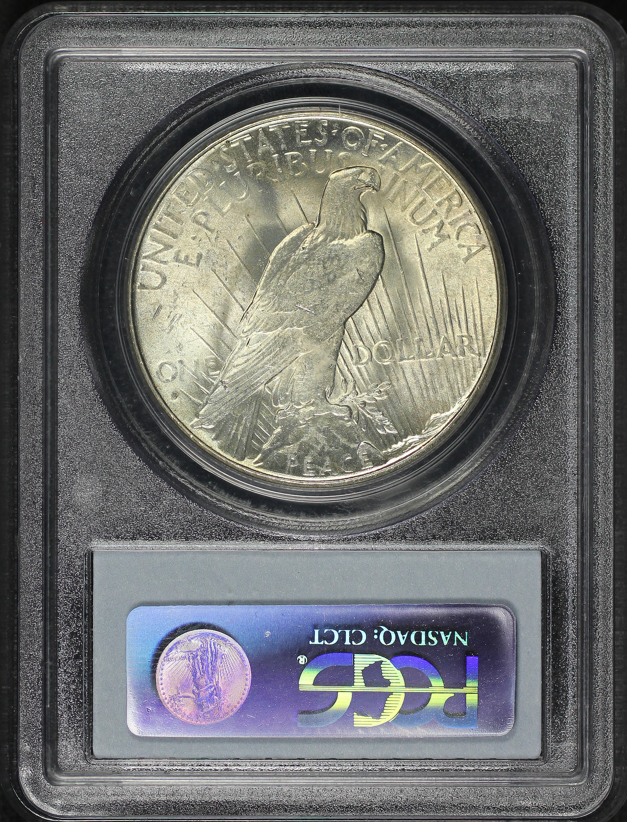 Reverse of this 1928-S Peace Dollar PCGS MS-63
