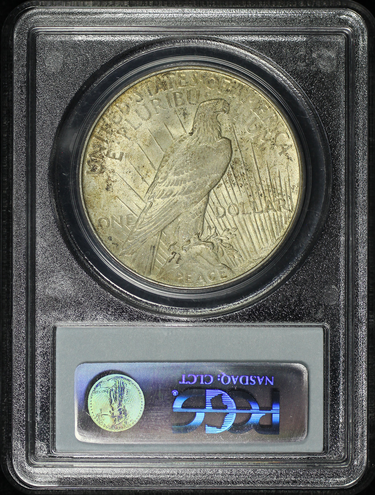 Reverse of this 1934-S Peace Dollar PCGS MS-62