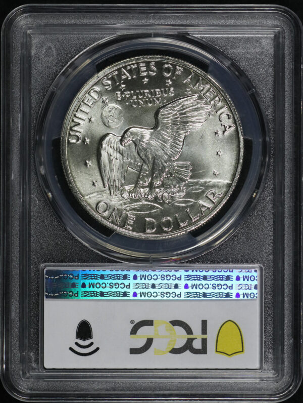 Reverse of this 1972-S Ike Dollar Silver PCGS MS-68