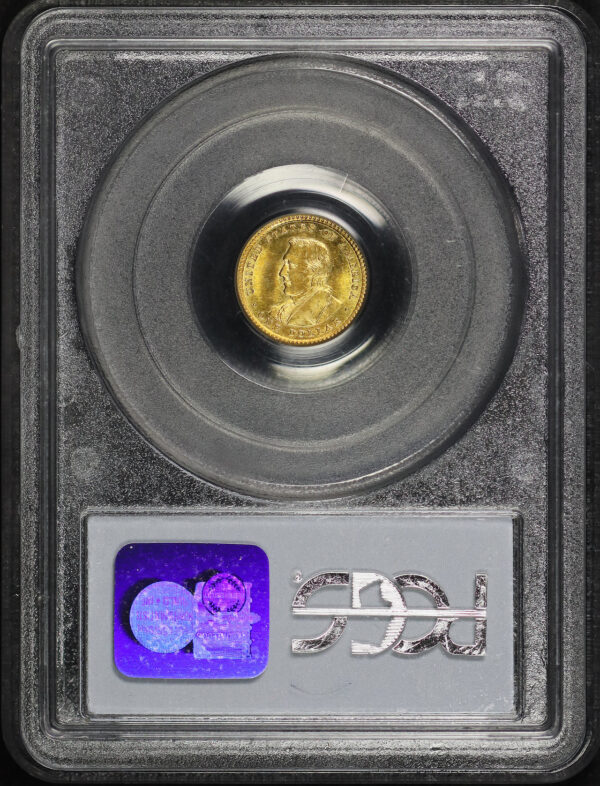 Reverse of this 1905 G$1 Lewis and Clark Gold Commemorative PCGS MS-64