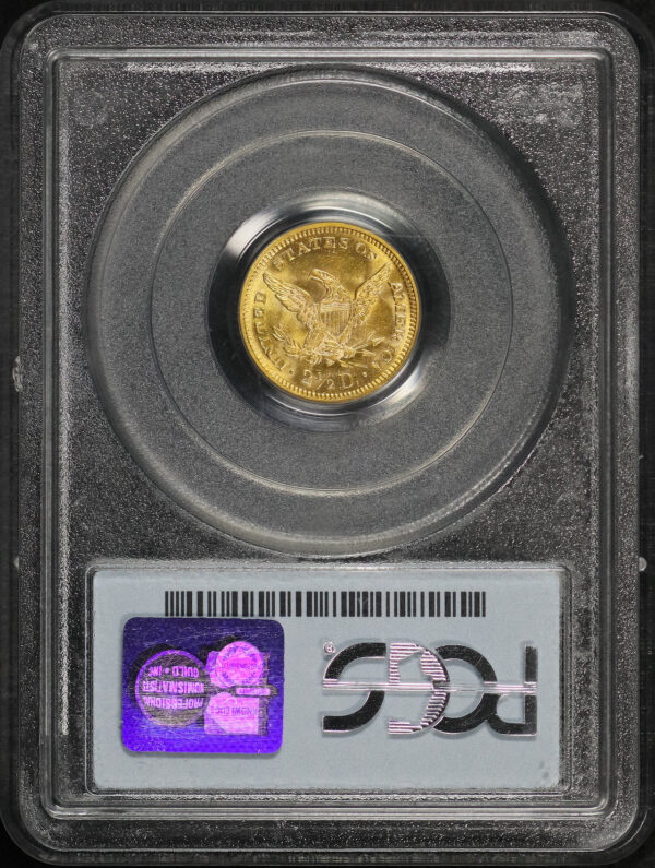 Reverse of this 1878 Liberty Head $2.5 PCGS MS-63