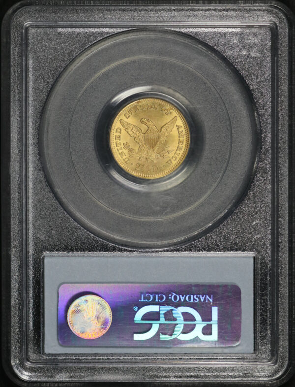 Reverse of this 1900 Liberty Head $2.5 PCGS MS-64