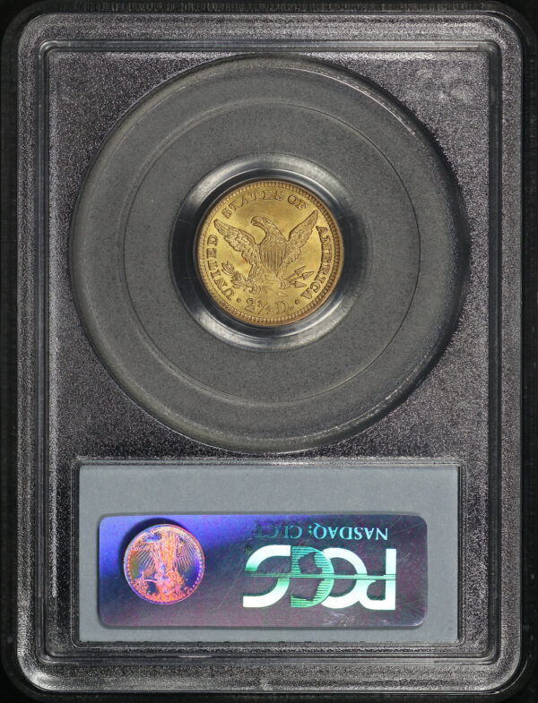 Reverse of this 1903 Liberty Head $2.5 PCGS MS-64 CAC