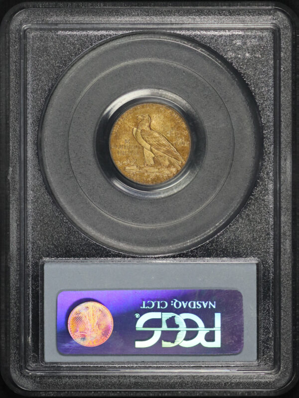 Reverse of this 1911 Indian $2.5 PCGS MS-62