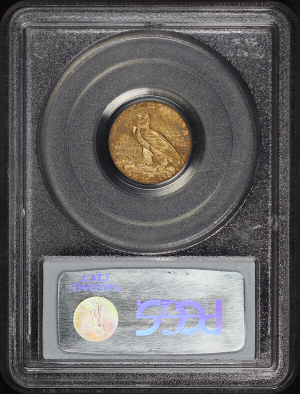 Reverse of this 1911-D Indian $2.5 Strong D PCGS MS-62