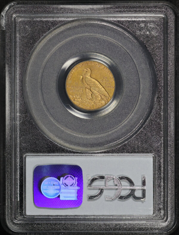Reverse of this 1911-D Indian $2.5 Strong D PCGS MS-63