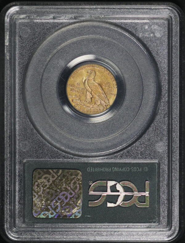 Reverse of this 1912 Indian $2.5 PCGS MS-62 Old Green Holder