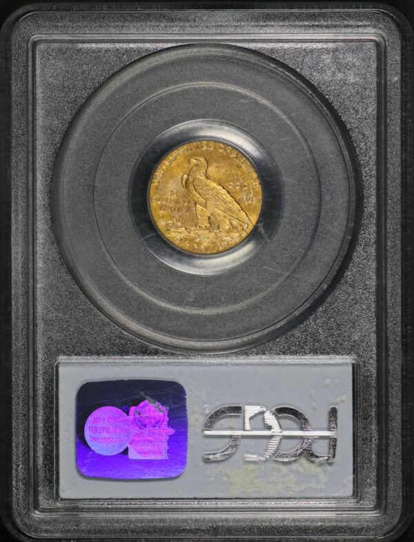Reverse of this 1913 Indian $2.5 PCGS MS-62