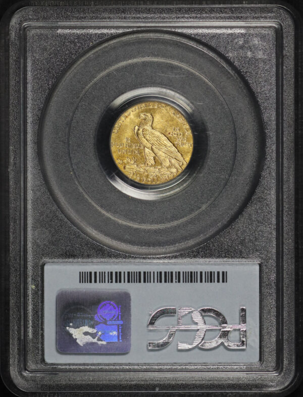 Reverse of this 1929 Indian $2.5 PCGS MS-62