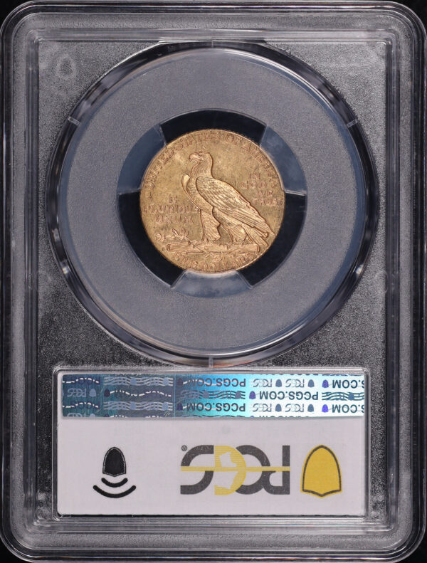 Reverse of this 1914-S Indian $5 PCGS MS-62