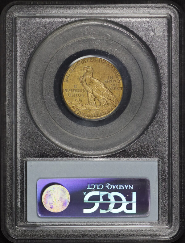 Reverse of this 1915-S Indian $5 PCGS XF-40