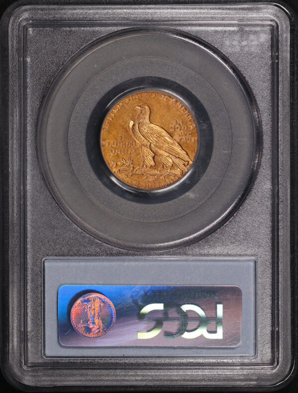 Reverse of this 1915-S Indian $5 PCGS AU-58