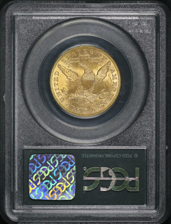 Reverse of this 1894 Liberty Head $10 PCGS MS-61 Old Green Holder