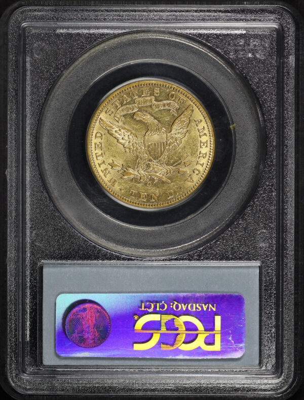 Reverse of this 1895-O Liberty Head $10 PCGS AU-50