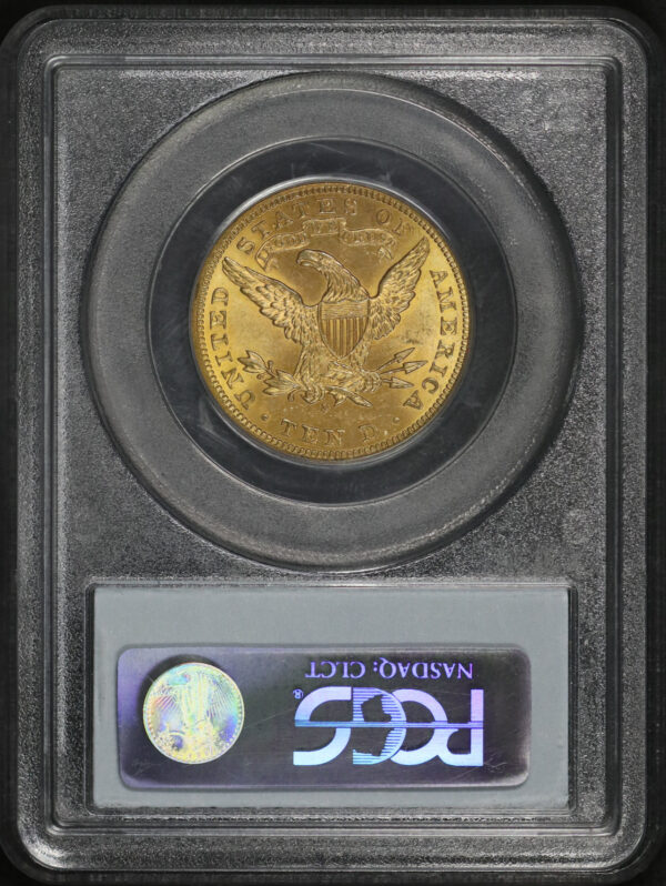 Reverse of this 1898-S Liberty Head $10 PCGS MS-62