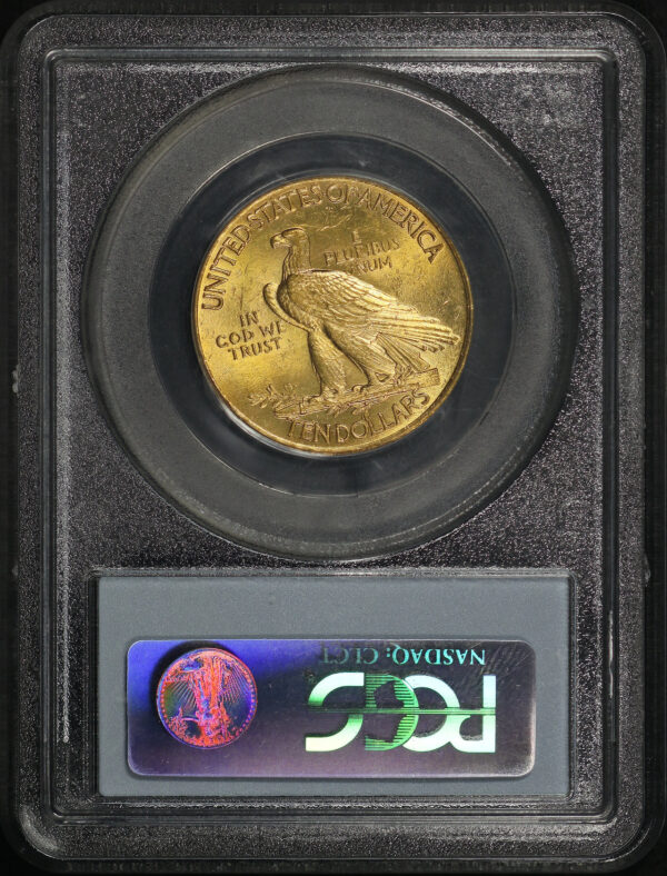 Reverse of this 1908 Indian $10 Motto PCGS MS-64