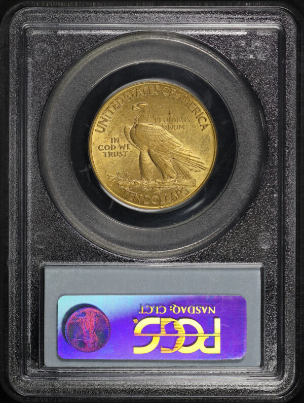 Reverse of this 1910 Indian $10 Motto PCGS AU-55