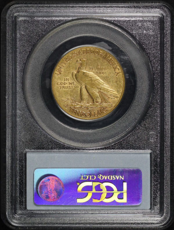 Reverse of this 1910-S Indian $10 Motto PCGS XF-40