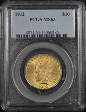 Obverse of this 1912 Indian $10 Motto PCGS MS-63