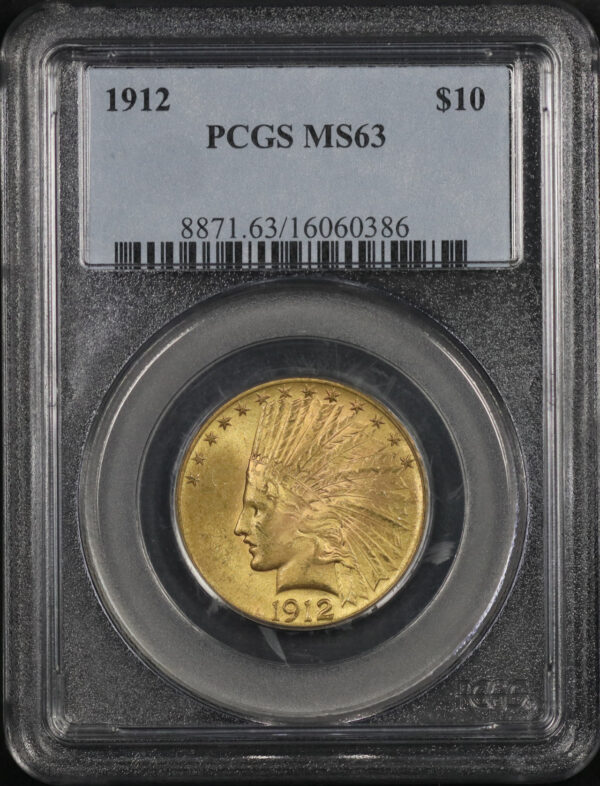 Obverse of this 1912 Indian $10 Motto PCGS MS-63