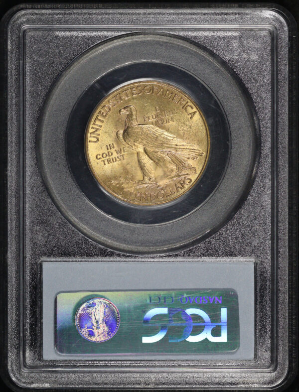 Reverse of this 1914-S Indian $10 Motto PCGS MS-62 CAC