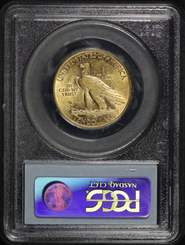 Reverse of this 1915 Indian $10 Motto PCGS AU-55