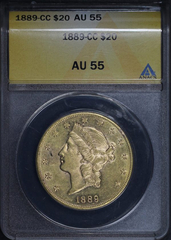 1889-CC Liberty Head $20 ANACS AU-55 | Northern Nevada Coin