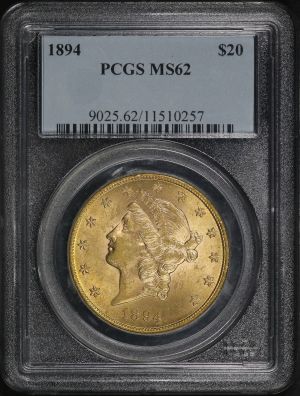 Obverse of this 1894 Liberty Head $20 Type 3 PCGS MS-62