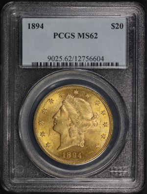 Obverse of this 1894 Liberty Head $20 Type 3 PCGS MS-62