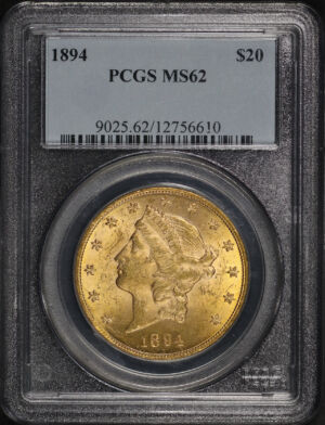 Obverse of this 1894 Liberty Head $20 Type 3 PCGS MS-62