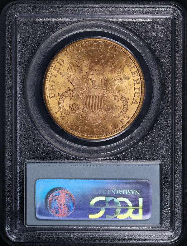 Reverse of this 1895-S Liberty Head $20 Type 3 PCGS MS-61