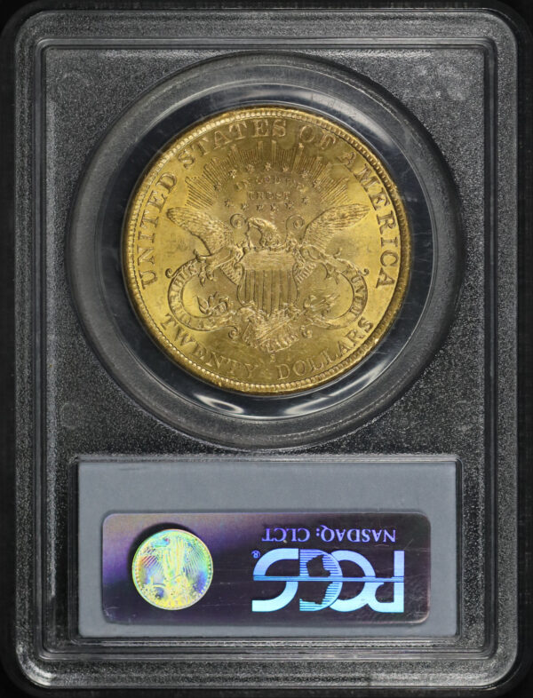 Reverse of this 1898-S Liberty Head $20 Type 3 PCGS MS-63