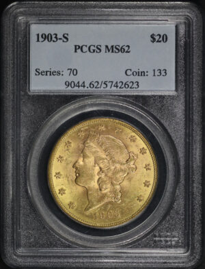 Obverse of this 1903-S Liberty Head $20 Type 3 PCGS MS-62