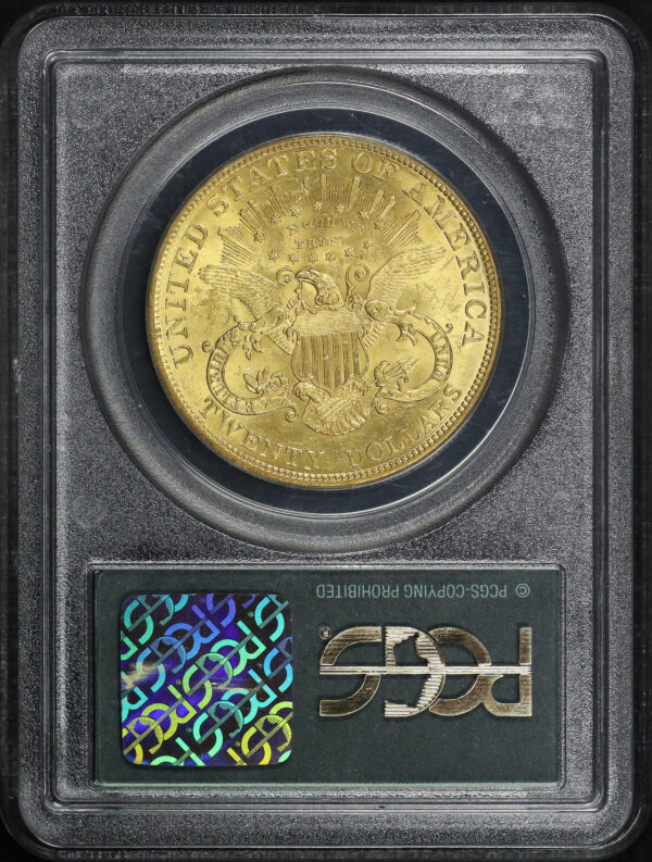 Reverse of this 1904 Liberty Head $20 Type 3 PCGS MS-62