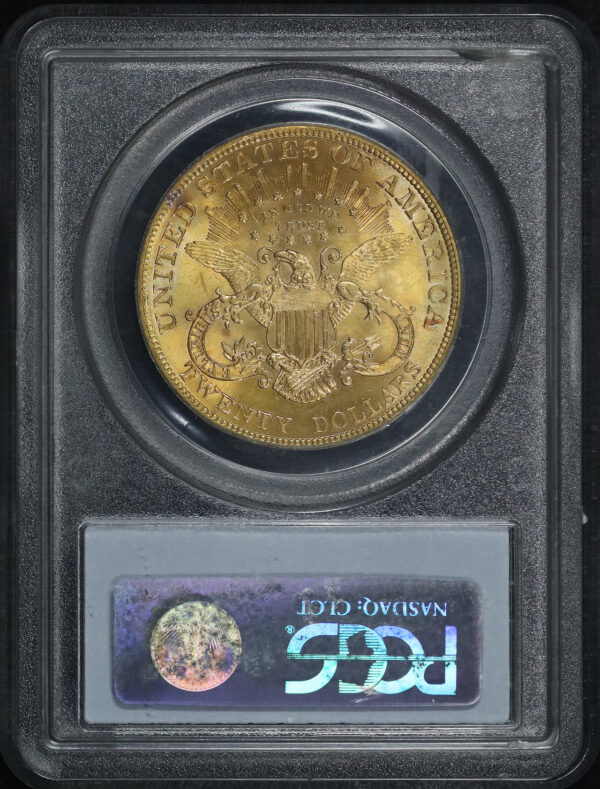 Reverse of this 1904 Liberty Head $20 Type 3 PCGS MS-64 CAC